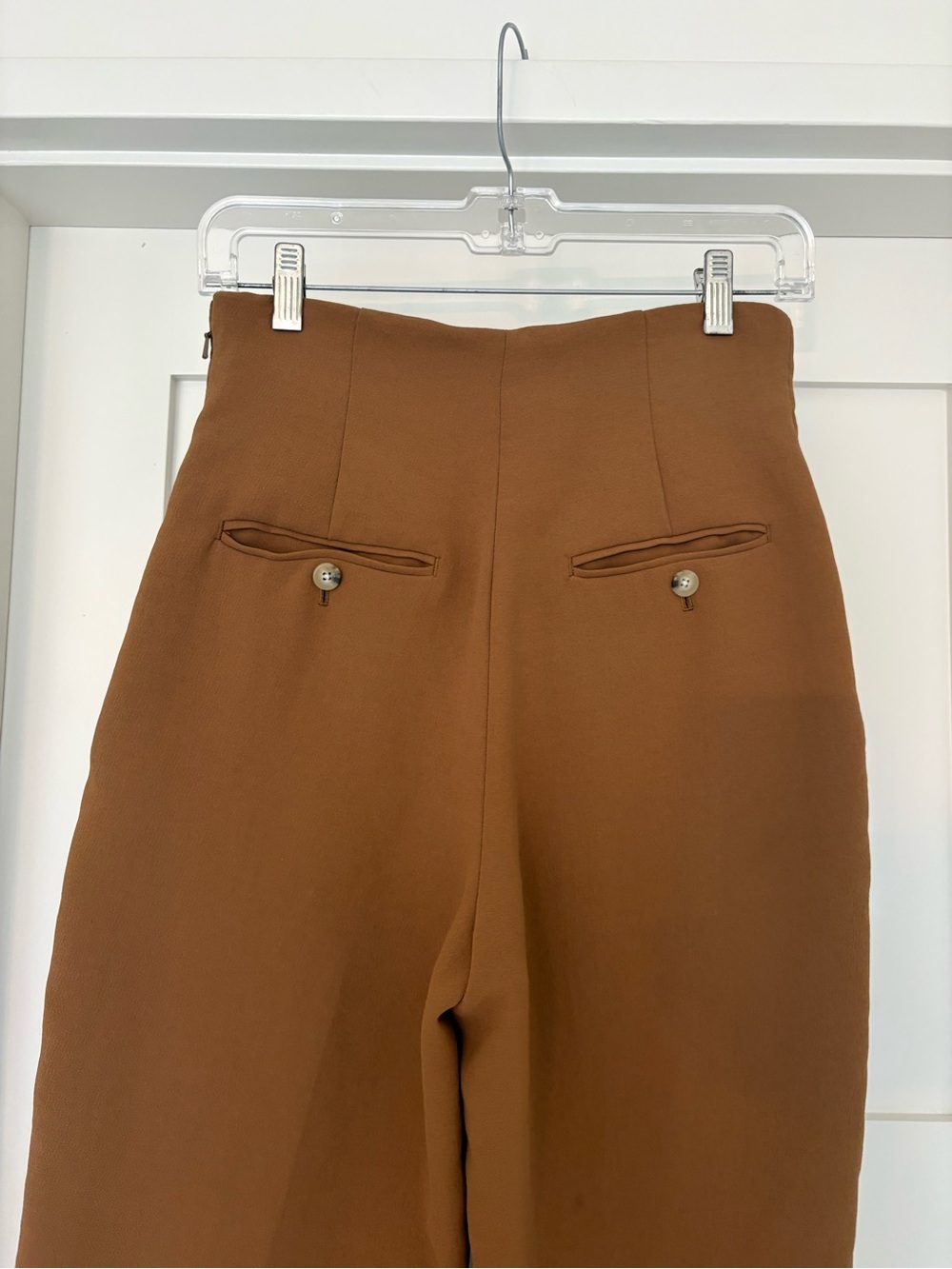 Wilfred High-Rise Tailored Trousers in Brown SZ 4 - Picture 5 of 6